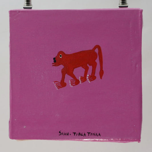 ティンガティンガ|シワ|バブーン ピンク背景 #2602033 ndogo Baboon Pink Back